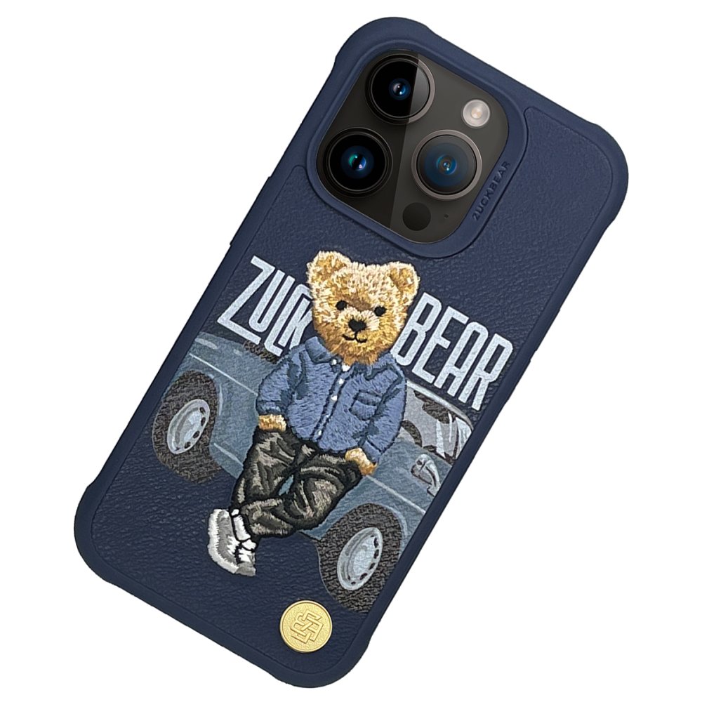 Husa Piele MagSafe Zuck Bear pentru Iphone 15 Pro Max - Protectie Premium Design San Francisco Bay Area Player - 2 | YEO